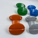 Set of 5 aluminum coat hooks