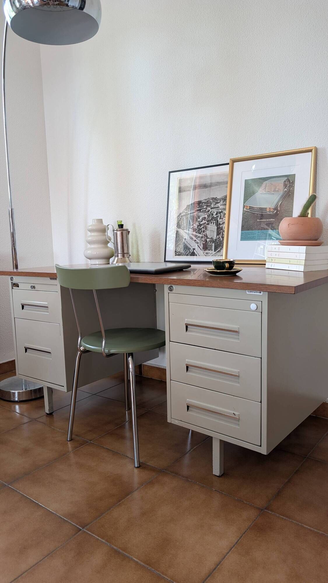 Industrial desk sansen from the 1970s.