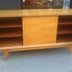 Vintage sideboard 1950 oak foot compass