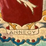 Longwy enamel plate