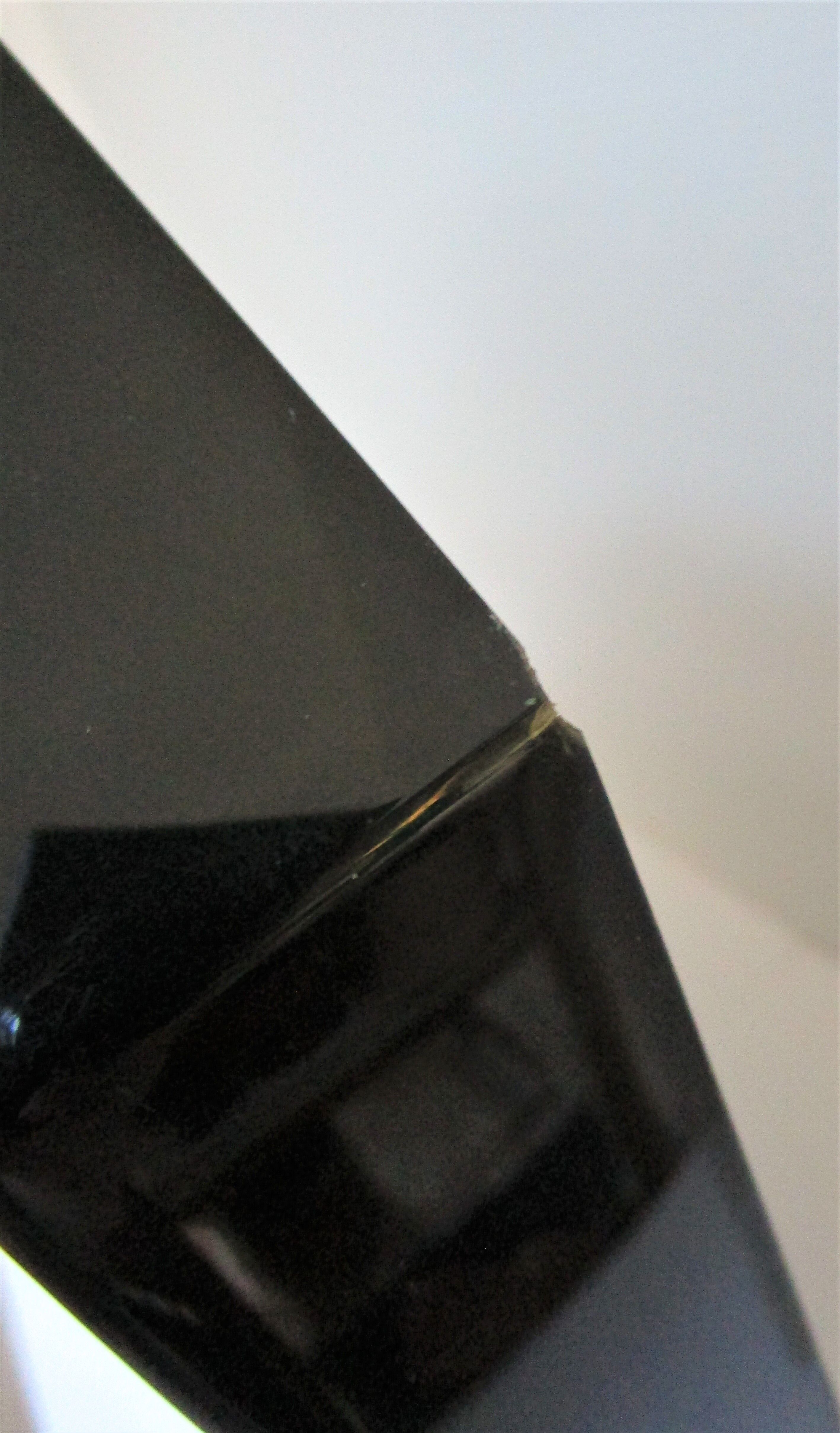 Octagonal wooden mirror by Jean-Claude Mahey