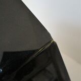 Octagonal wooden mirror by Jean-Claude Mahey