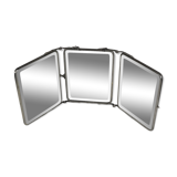 Tryptic barber mirror