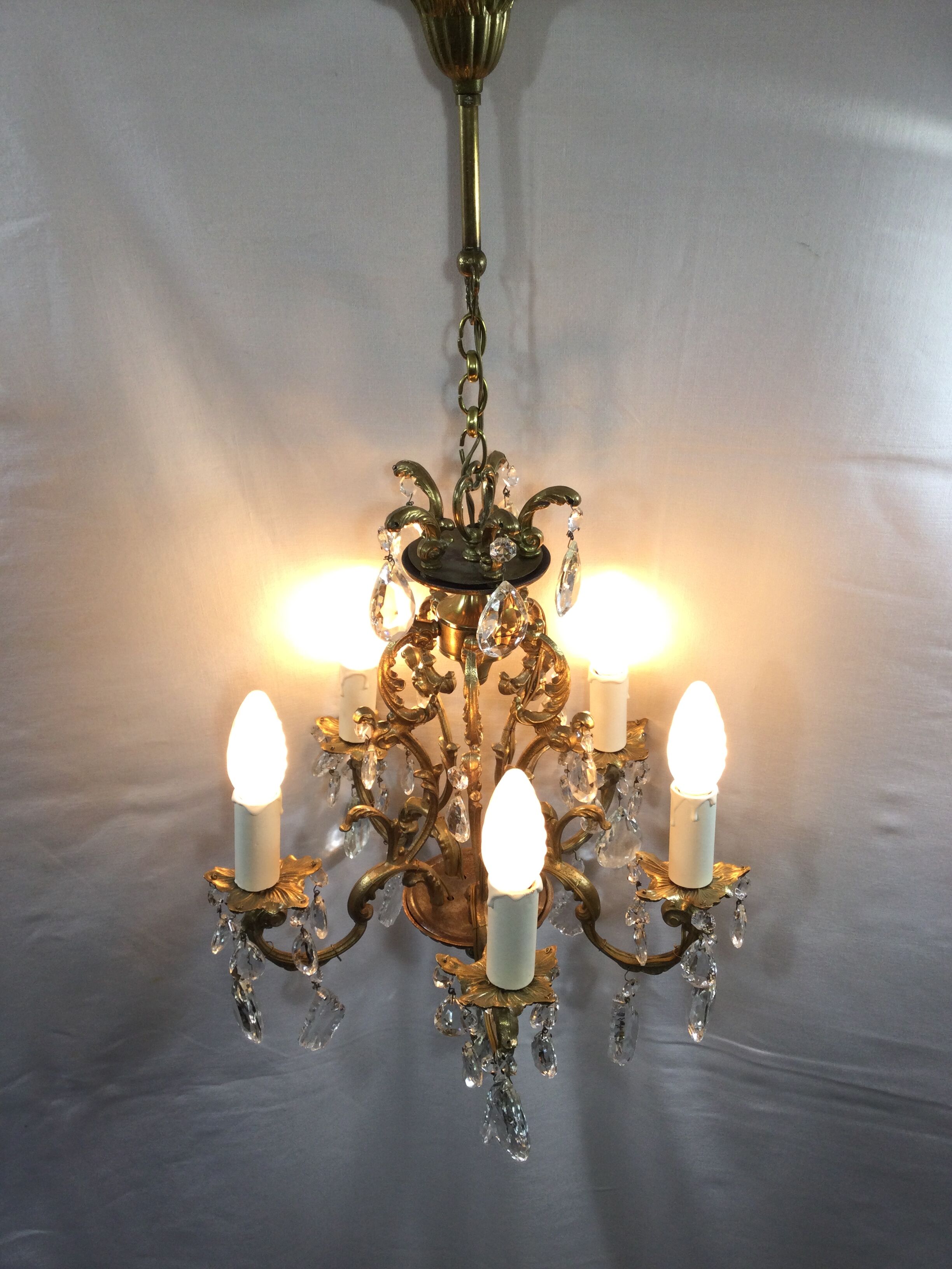 5-light cage chandelier