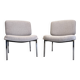 Pair of modernist armchairs, France circa 1970