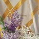 Old painting, oil on wood, lilac flowers on drapery by Sarret.