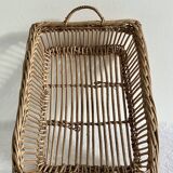 Woven wicker basket