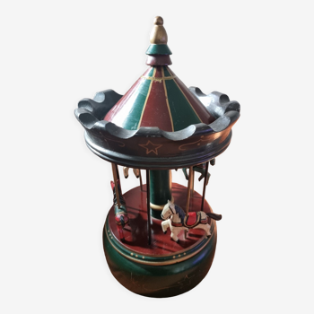 Antique wooden carousel