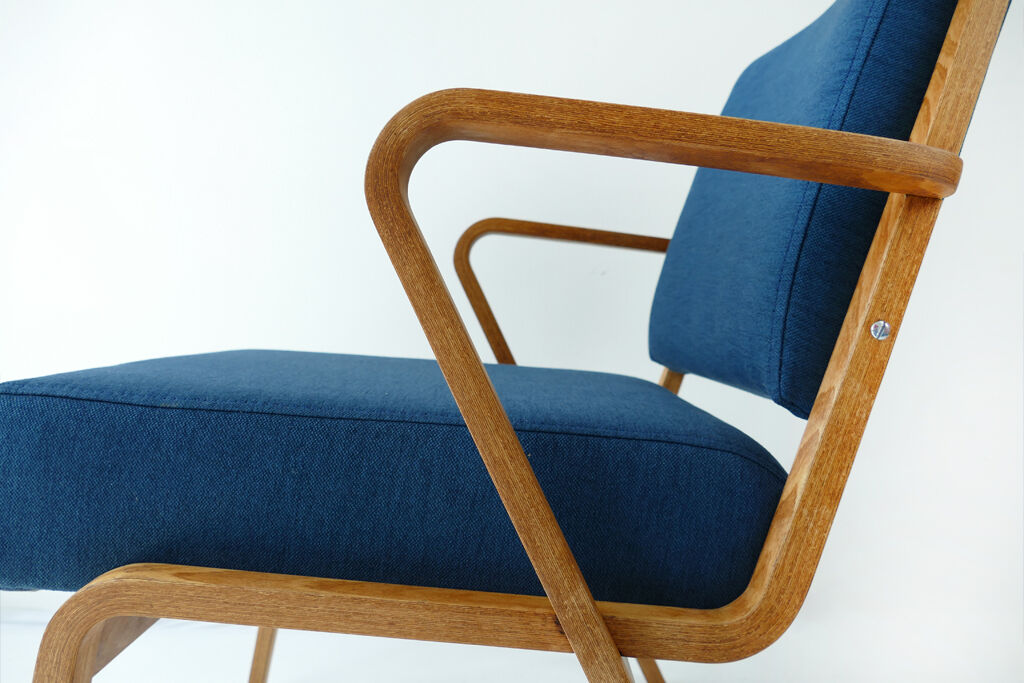 Pair of armchairs par Selman Selmanagic pour Veb Deutsche Werkstätten Hellerau