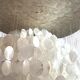 Grand lustre artisanal balinais en nacre - Terrah