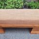 Bench with Pyramid Legs and Stain-Resistant Multi-Color Fabric from Artigianato Italiano, 2000s