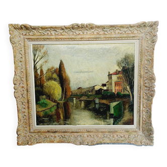 L Neillot - Huile Sur Toile « La Seine à Meudon »