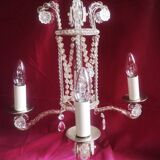Luminaire lustre cristal vintage ancien luxe de la lustrerie mathieu france