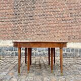 Table de salle à manger en acajou massif d’époque Louis XVI XVIII eme