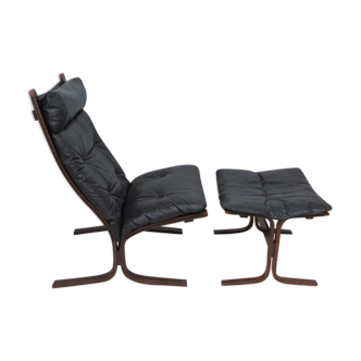 Siesta chair and footstool by Ingmar Relling for Westnova Norway - 1965