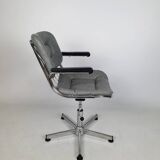 Vintage chrome swivel armchair