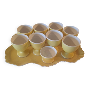 Coquetiers en porcelaine