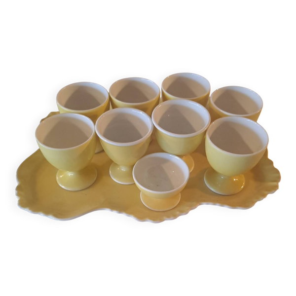 Coquetiers en porcelaine de Limoges