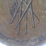 Bakery wood panel "here bread is baked over a wood fire"