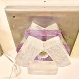 Albano Poli by Poliarte two-tone murano glass wall light, Italy 1970