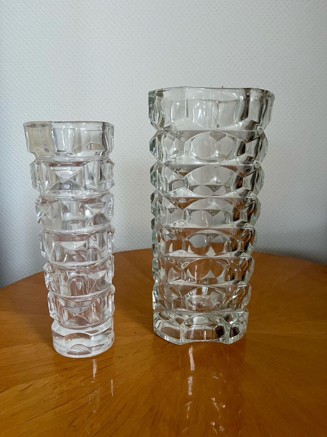 Glass crystal vase 1950