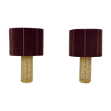 Pair of lamps with chains