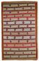 Handmade antique American hooked rug 97cm x 161cm 1890s - 1B506