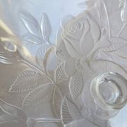Coupe sur pied en verre, cristal opalescent