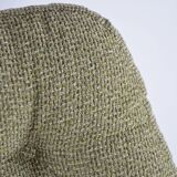 Green swivel Scandinavian armchair