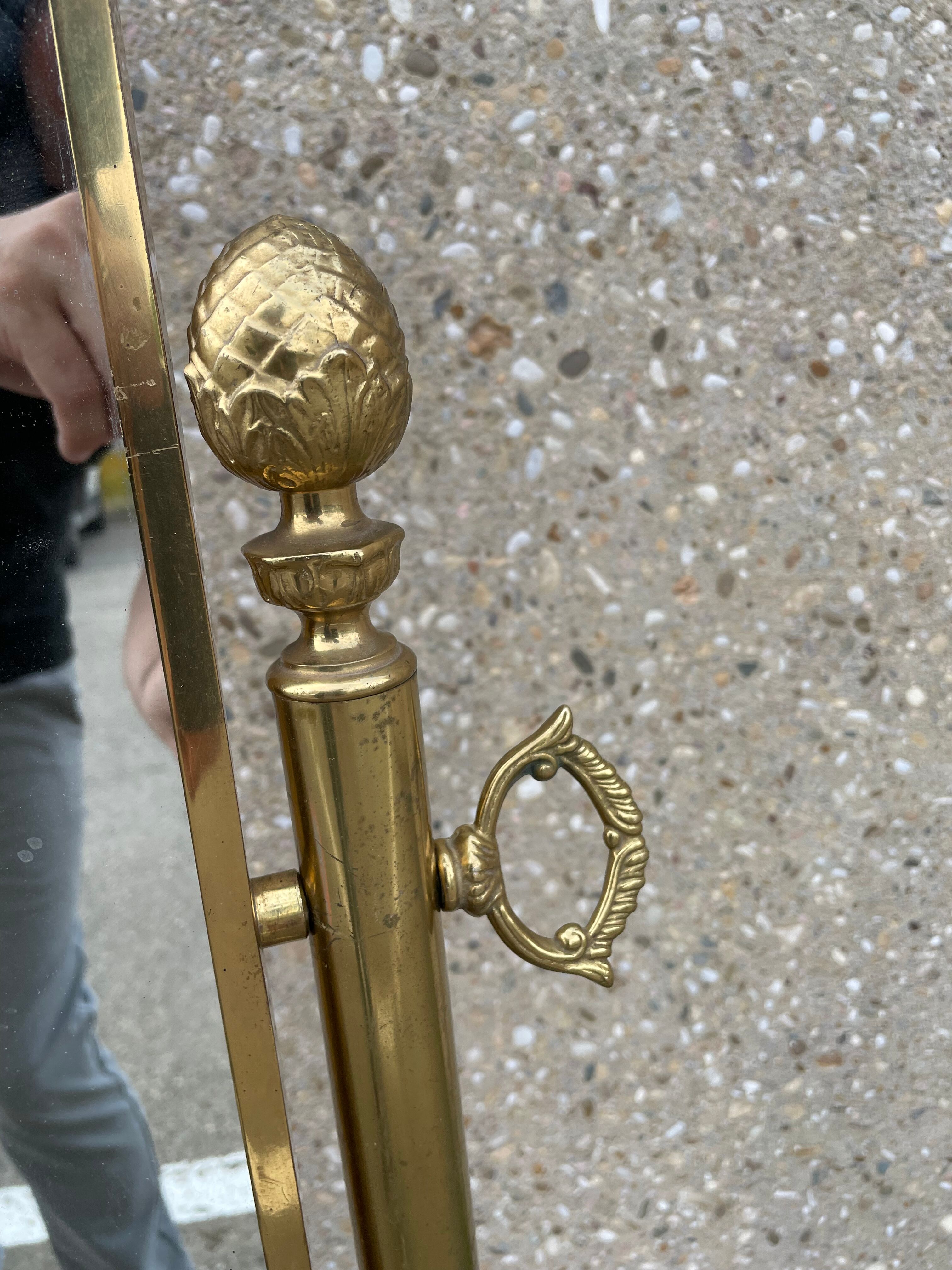 Bronze psyche mirror empire style 40x150cm