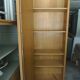 Armoire vintage en bois brut, 5 étagères bois modulables