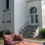 Vintage bamboo sofa 90