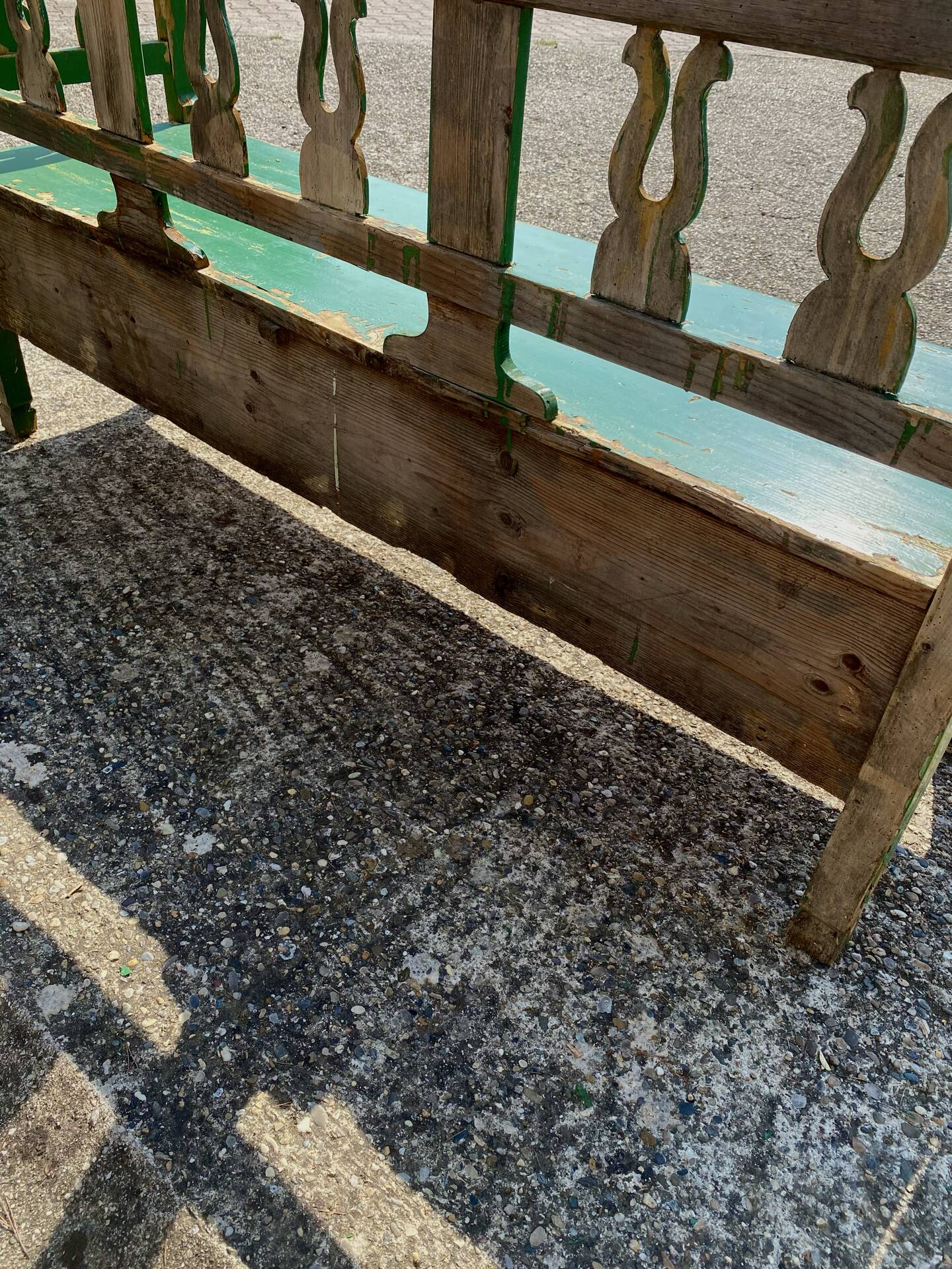 Wooden bench