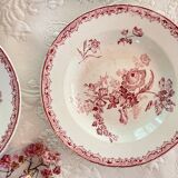 4 Sarreguemines Terre de Fer Deep Plates Fontanges Model