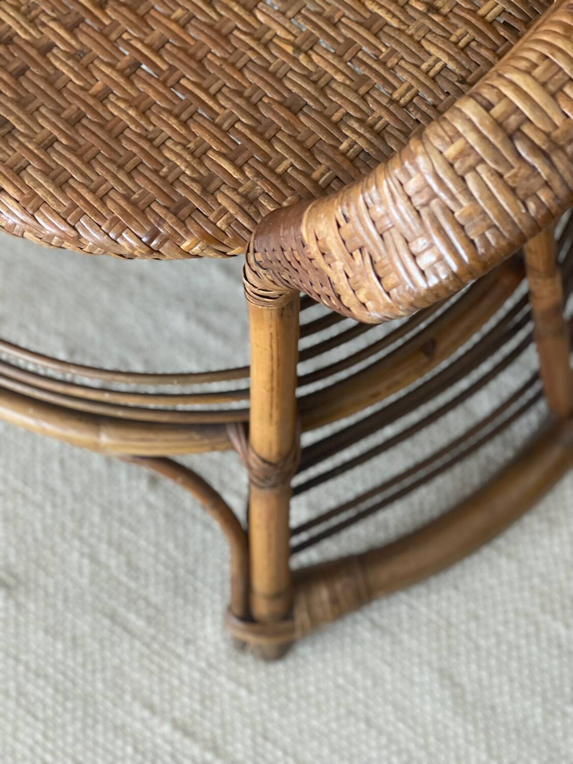 Rattan armchair 1960