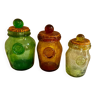 Series of 3 jars Verrerie Biot