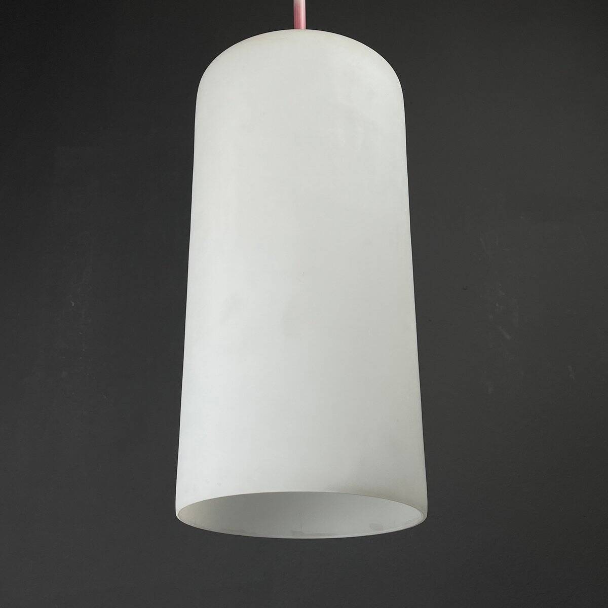 Italian opaline glass pendant light from the mid-century, 1960s, set of 2.