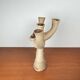 German Studio Pottery Sculptural Candleholder from Hans Fischer, 1980s
