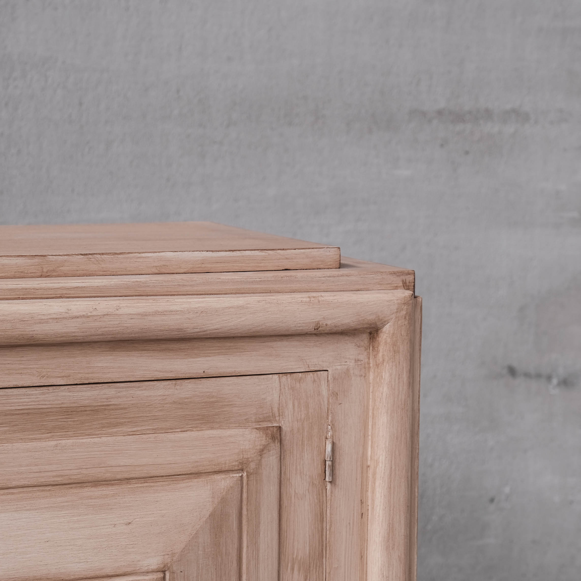 French wooden geometric mid-century sideboard