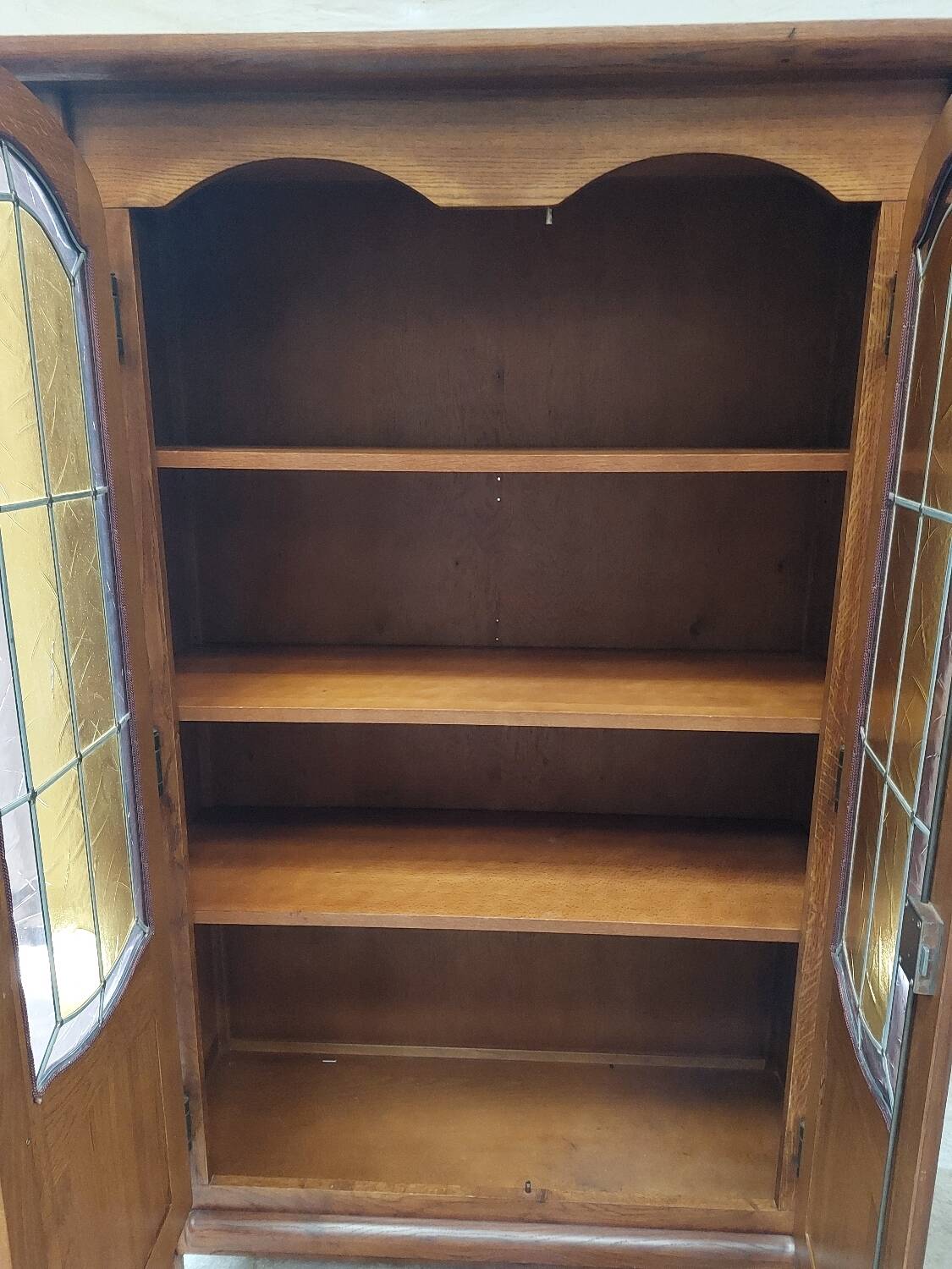 Furniture with shelves and glass doors