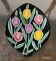Vide poche vintage céramique émaillée « les tulipes »