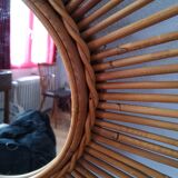 Rattan mirror 52 cm