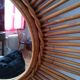 Rattan mirror 52 cm