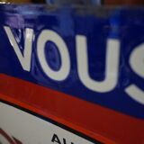 Plate enamelled novemail