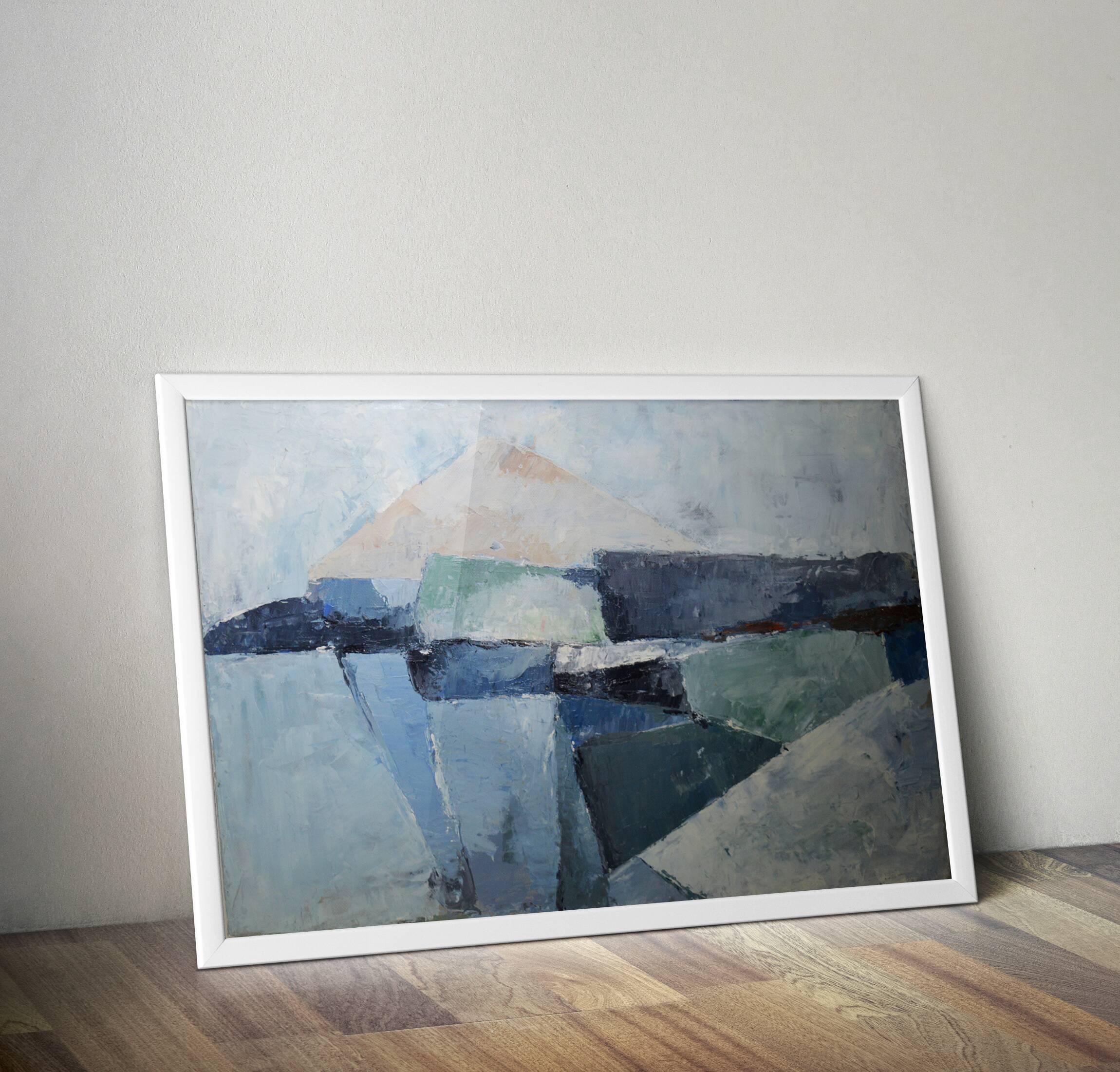 Toile acrylique paysage abstrait