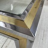 Table basse chrome laiton Romeo Rega