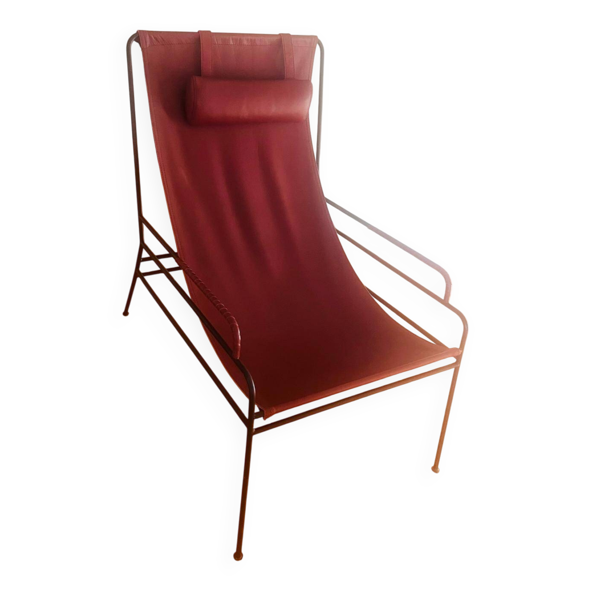 Celchar AM.PM armchair in burgundy leather - Very good condition