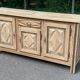 Brutalist art deco diamond-point sideboard 200cm