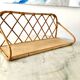Beautiful vintage rattan and natural bamboo shelf from the 60s