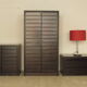 Solid two-door iroko bar furniture